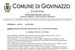 Ordinanza 140 PM: divieto di fermata, ambo i lati, in via Galdi (Centro Storico)